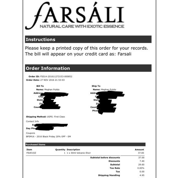 Farsali Facial Elixirs - Picture 5 of 5